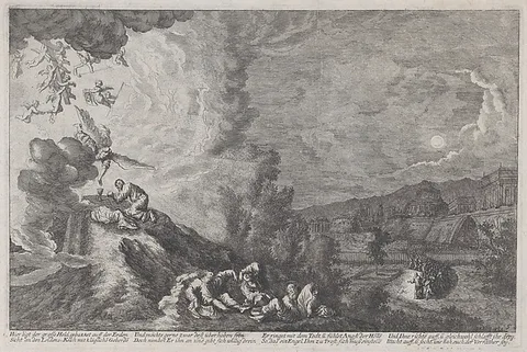 Melchior Küsel, The Agony in the Garden, from 'Iconographia'