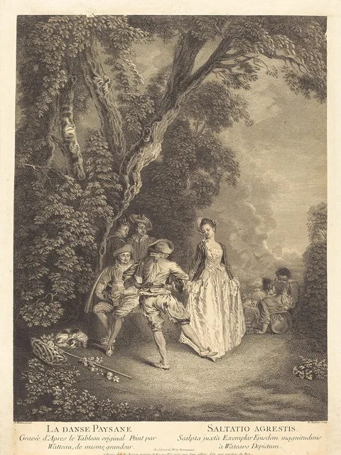 Benoît Audran the Younger, The Peasant Dance