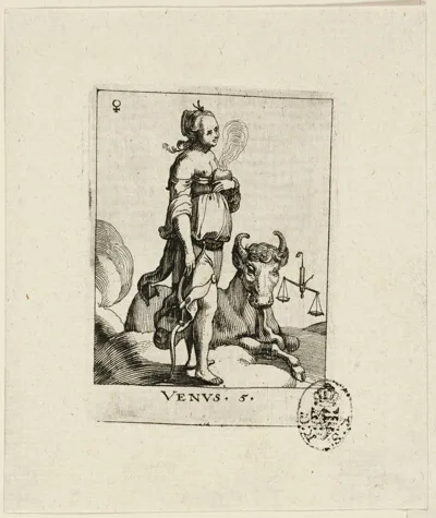 Conrad Meyer, Venus, plate five from Der VII Planeten