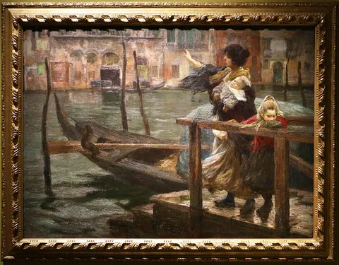 Alessandro Milesi, The crossing (The sailor's departure)