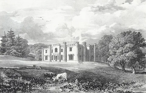 James Duffield Harding, Woodland castle Swansea bay. The seat of Genl. Warde