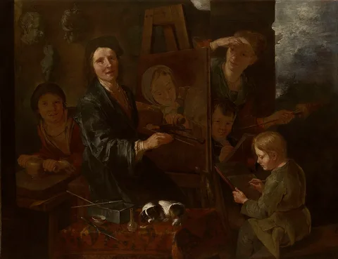 Giacomo Francesco Cipper, An Artist in his Studio