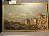 Francesco Tironi, View of the Grand Canal, Venice, with Churches of the Scalzi and Santa Lucia