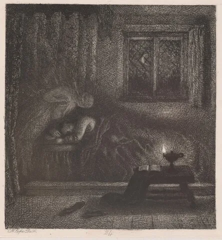 Charles West Cope, Milton's Dream of his Deceased Wife