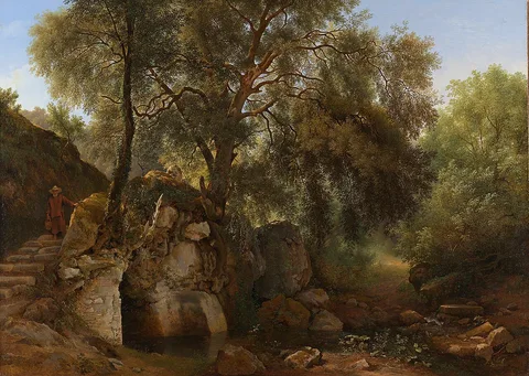 Abraham Teerlink, View in the Park of the Villa Chigi at Ariccia