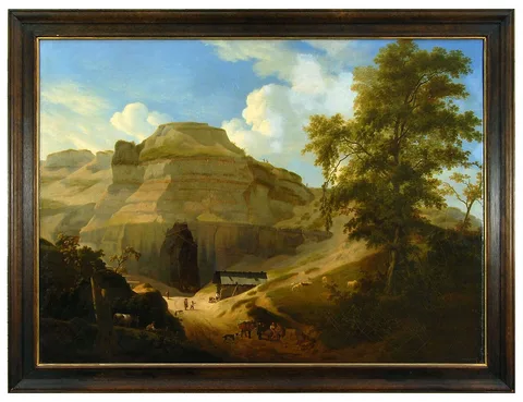 Abraham Teerlink, View of a stone quarry in Bellevillé