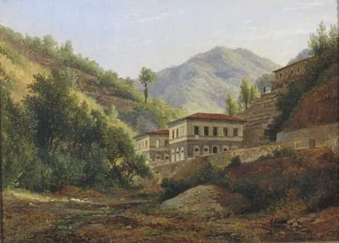 Abraham Teerlink, View of the Ospedale Demidoff in Bagni di Lucca