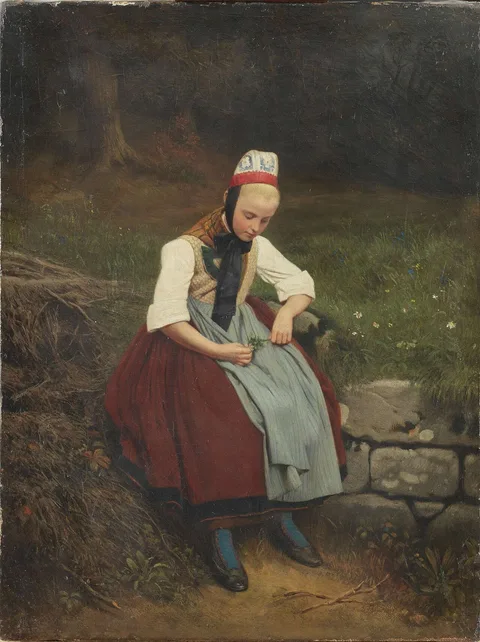 Franz Meyerheim, Peasant Girl in Hessian Costume