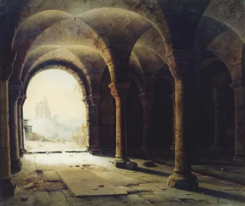 Wilhelm Steuerwaldt, Cloister of Michaelstein Abbey near Blankenburg in Harz
