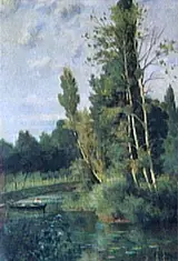 Hipólito Boaventura Caron, Landscape with River