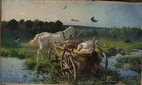 Józef Ryszkiewicz, Death of a camp follower (War victim).
