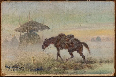 Józef Ryszkiewicz, Saddled horse