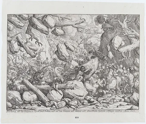 Franz Joachim Beich, Maximilian Emanuel and the Bavarian Army in a Narrow Pass in theTyrol