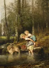 Anton Dieffenbach, Resting in the wood