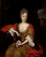 Constantijn Netscher, Portrait of Anna Maria Roman (1680-1758)