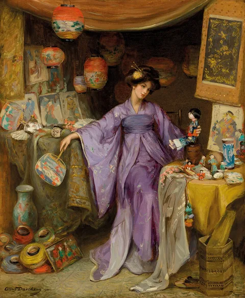 Allan Douglas Davidson, An English Yum-Yum: my lady lights the sombre day