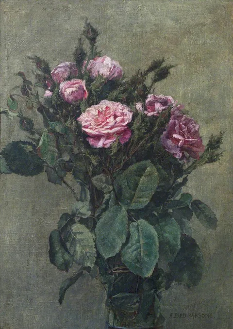 Alfred Parsons, A Bunch of London Market Garden Moss Roses
