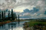 Alfred Parsons, Poplars in the Thames Valley