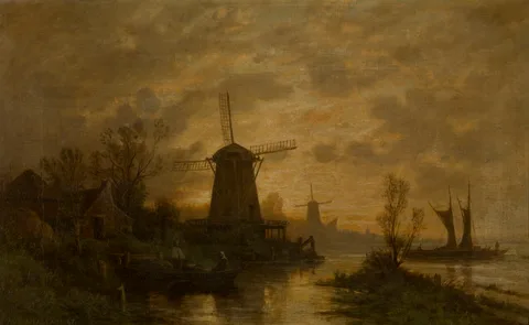 Auguste Anastasi, Windmills in Schiedam