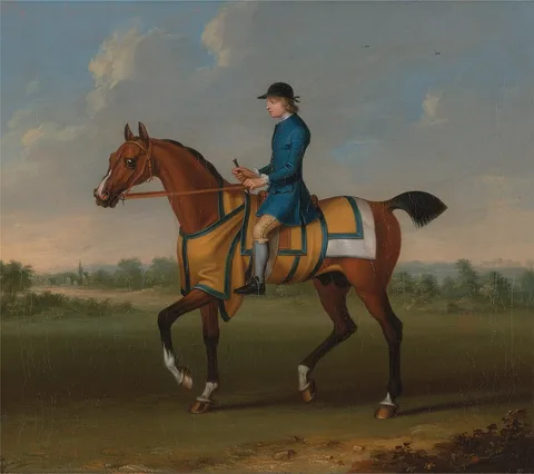 James Seymour, A Bay Racehorse with Jockey Up
