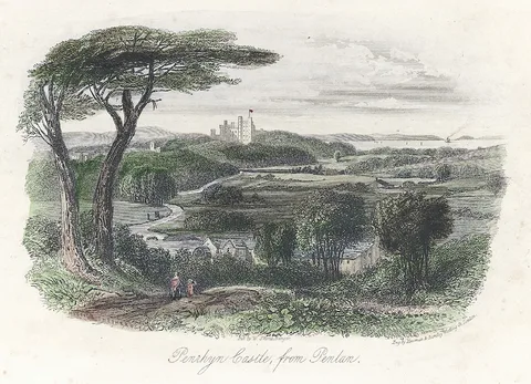 Thomas Hosmer Shepherd, Penrhyn Castle from Penlan