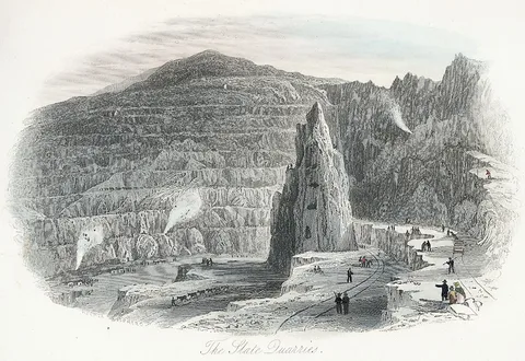 Thomas Hosmer Shepherd, The Slate Quarry Penrhyn