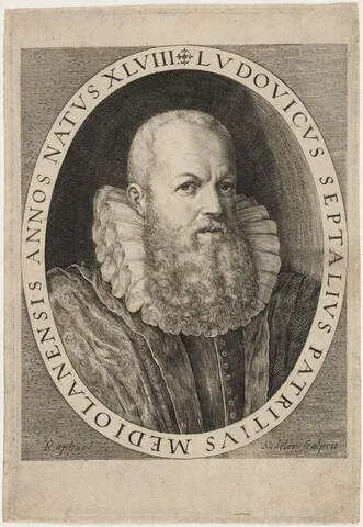 Raphael Sadeler the Elder, Ludovicus Septalius, Patricius Mediolanensis