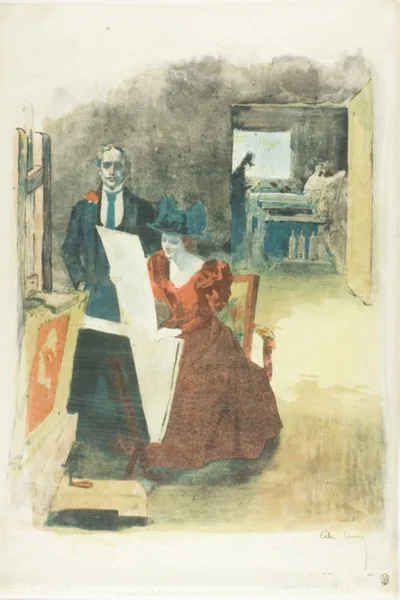 Alexandre Lunois, Cover for the portfolio, The Painters-Lithographers (Les Peintres Lithographes)
