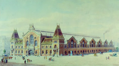 Róbert Nádler, The Building of Grand Market Hall in Budapest