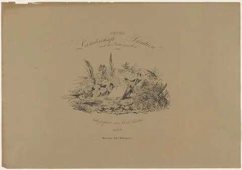 Carl August Lebschée, Sechs Landschaftstudien nach der Natur