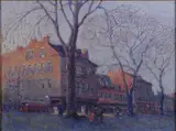 Frank Nuderscher, Lafayette Park Scene
