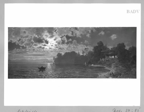 Eduard Schleich, Moonlight on the Starnberger- See