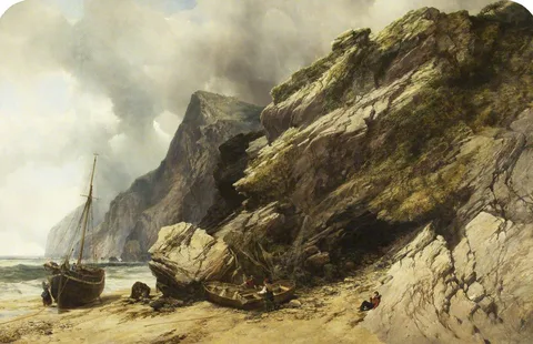 William West, Cheyne Beach, Ilfracombe  (Slate Rocks at Ilfracombe)