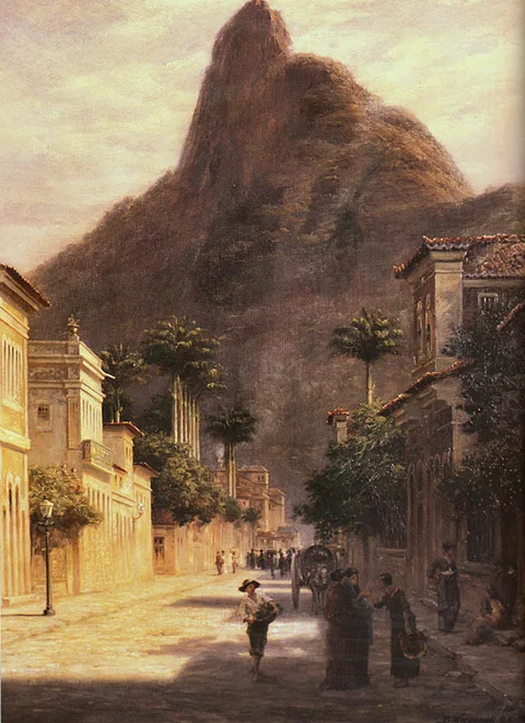 Bernhard Wiegandt, The Sugar Loaf from Rua São Clemente, Rio de Janeiro