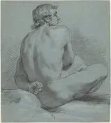 Samuel Woodforde, Seated Male Nude