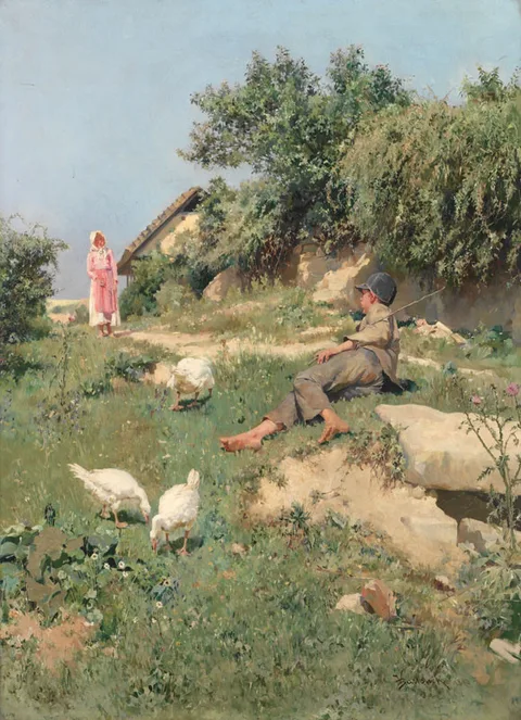 Vojtěch Bartoněk, Grazing (Rural Idyll)