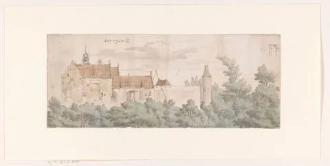 Josua de Grave, View of Kasteel Ooij, North Brabant