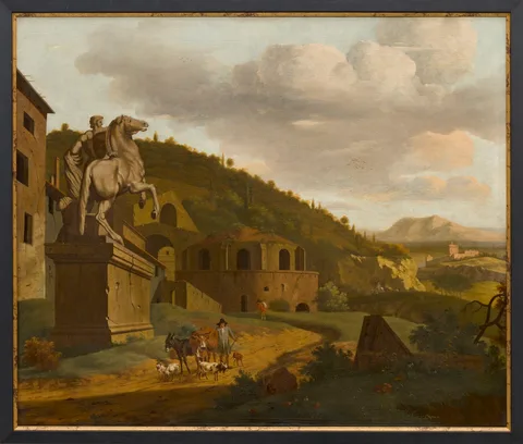 Josua de Grave, Pastoral Landscape with one of the Dioscuri