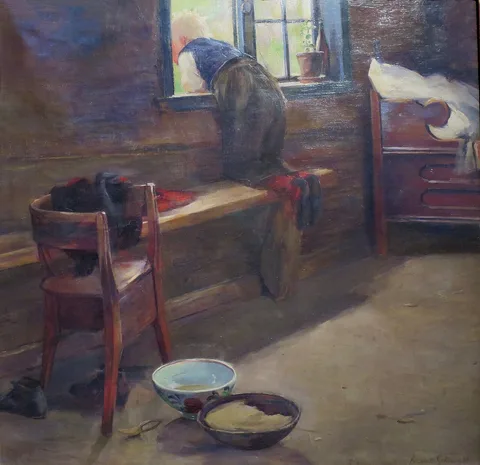 Bernt Grønvold, Farmhouse interior
