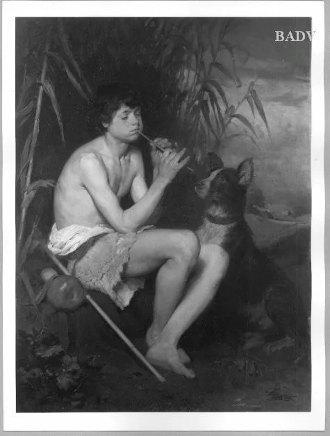 Franz Xaver Simm, Young shepherd with dog
