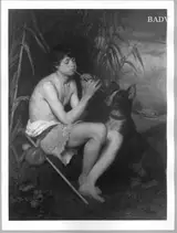 Franz Xaver Simm, Young shepherd with dog