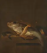 Jan Vonck, Still Life with a Haddock and Gurnard