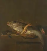 Jan Vonck, Still life with a haddock and a gurnard