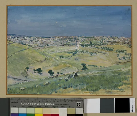 Thomas Cantrell Dugdale, Jerusalem from the Mount of Olives: Gordon's Camel in the Middle Distance