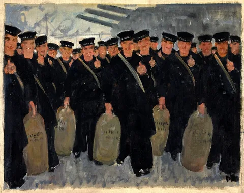 Thomas Cantrell Dugdale, Sailors Embarking for Overseas