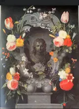 Andries Bosman, Figure of Christ surrounded by a flower garland