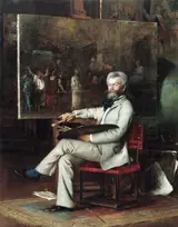 Hans Temple, Porträt des Mihály Munkácsy