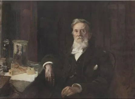 Hans Temple, Porträt des Carl Brunner-von Wattenwyl (1823-1914).