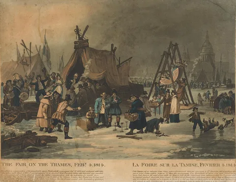 Luke Clennell, The Fair on the Thames, February 4, 1814
