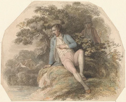 Luke Clennell, Figure in a Landscape